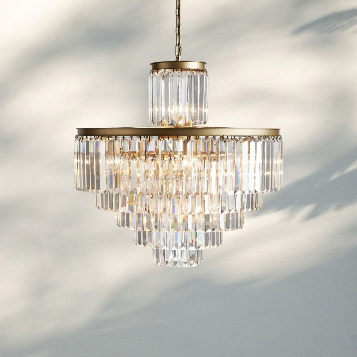 Layland Tiered Round Chandelier Lighting - Auralume